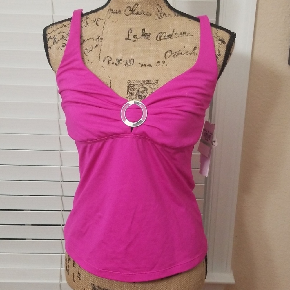 🔥6/$25 NWT Jag swim suit tank top 34D/DD